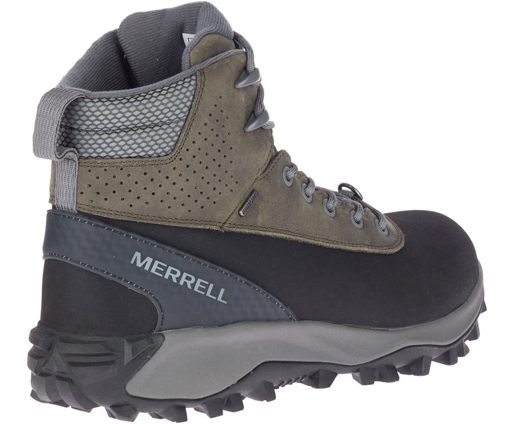 Merrell Boots Grey/Black - Thermo Kiruna Mid Shell Waterproof - Mens 46XIZEGMU